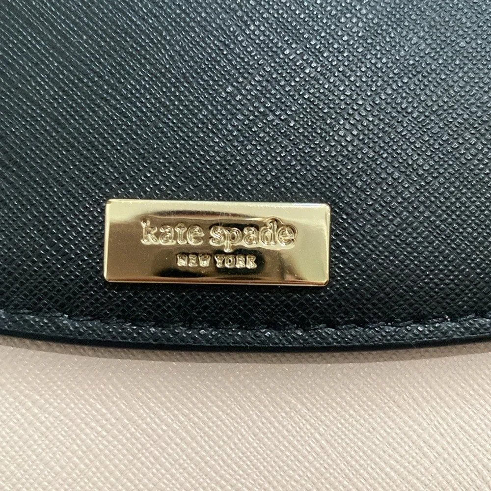 Kate Spade wallet crossbody purse nude and black - Picture 2 of 6